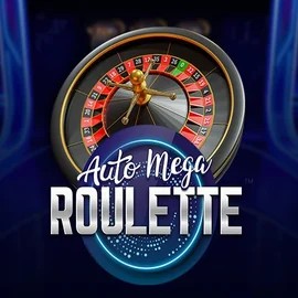 Auto Mega Roulette slot icon by Pragmatic Play, available at Spinjoys Casino