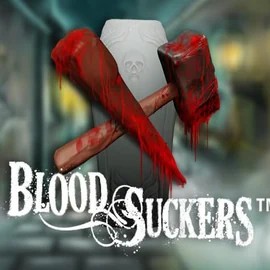Logo of Blood Suckers from NetEnt at Spinjoys Casino