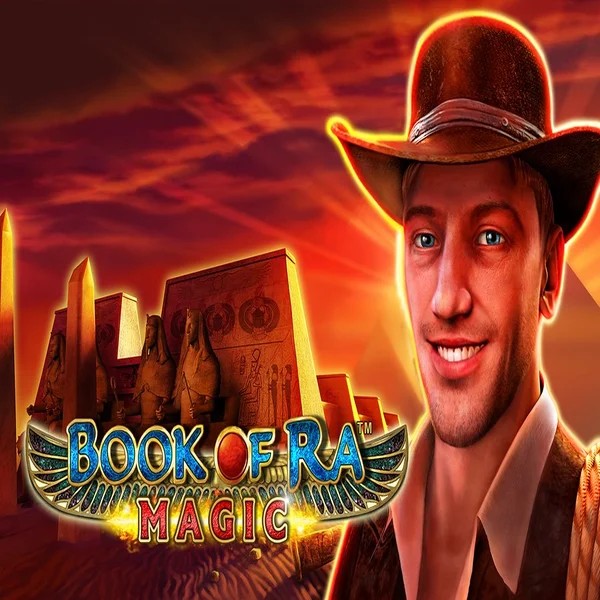 Book of Ra Magic game by Greentube – logo hosted on Spinjoys Casino