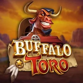 Buffalo Toro slot logo by ELK Studios at Spinjoys Casino