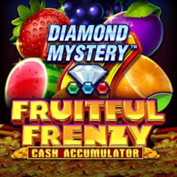 Diamond Mystery Fruitful Frenzy Cash Accumulator slot logo by Greentube at Spinjoys Casino