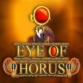 Slots logo of Eye of Horus from RTG (Reel Time Gaming) at Spinjoys Casino