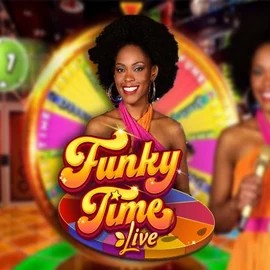 Live Casino logo of Funky Time from Evolution at Spinjoys Casino