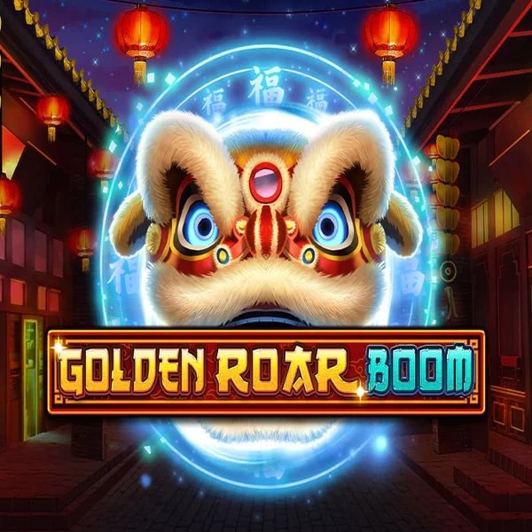 Golden Roar BOOM logo – Slots by Greentube at Spinjoys Casino