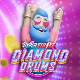 Hyper Strike Diamond Drums logo by Gameburger Studios Spinjoys Casino