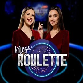 Mega Roulette online game logo by Pragmatic Play on spinjoyss.nl