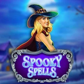 Spooky Spells casino game by Novomatic – featured logo at Spinjoys Casino