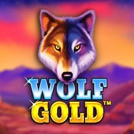 Wolf Gold online game logo by Pragmatic Play on spinjoyss.nl